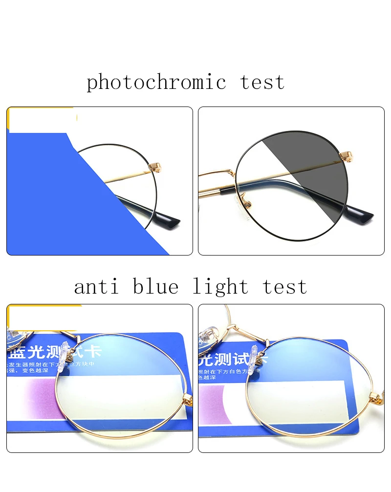 Новые женские и мужские Оптические анти синие Lgiht фотохромные очки круглые компьютерные защитные игровые очки модные синие блокирующие Eyegl