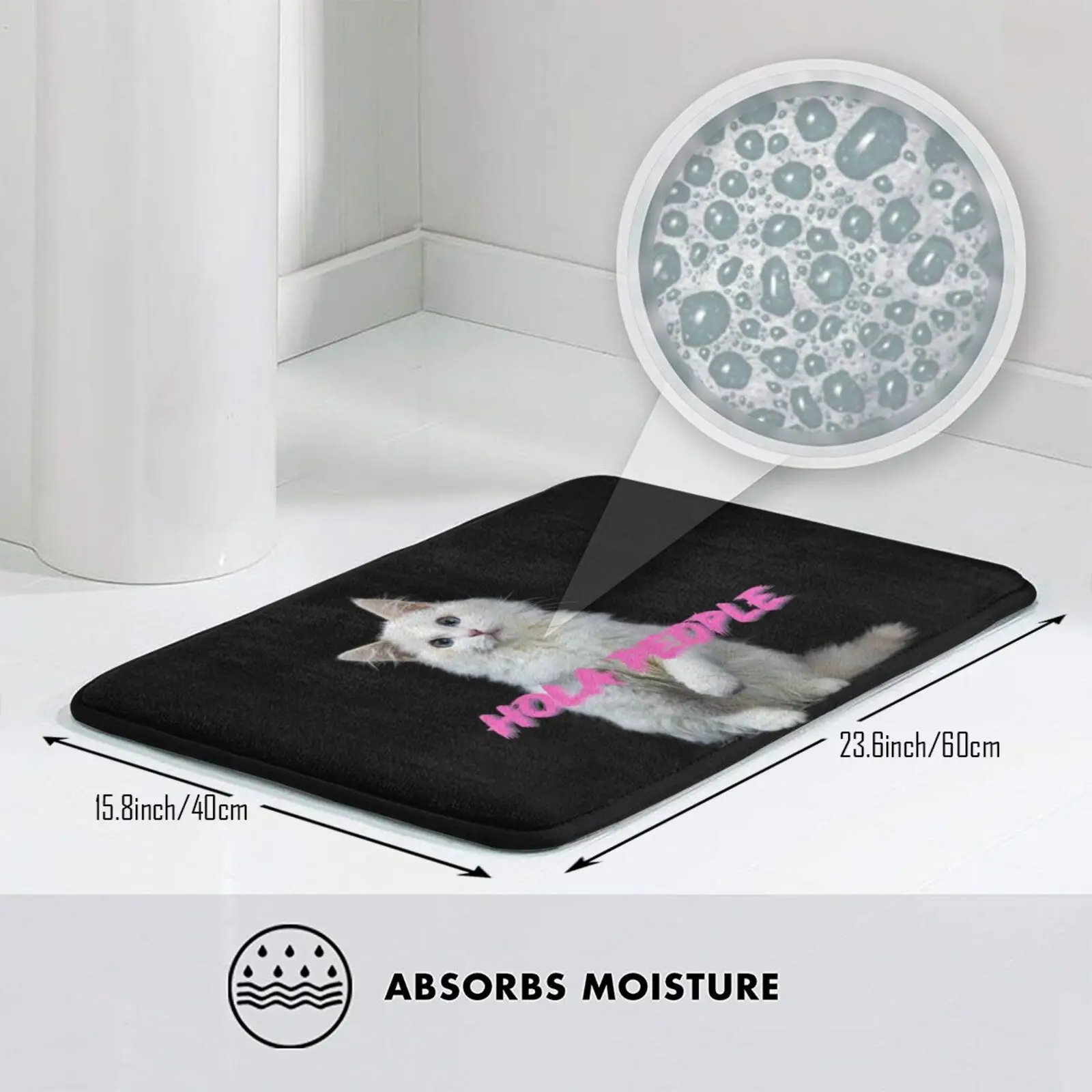 Здравствуйте друзья скажем Эй коврик для входной двери влюбленных кошек ванной