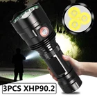 XHP90.2 Высококачественный сверхъяркий тактический светодиодный фонарик Мощный фонарик Usb Перезаряжаемый аккумулятор 18650 26650 Водонепроницаемый фонарь