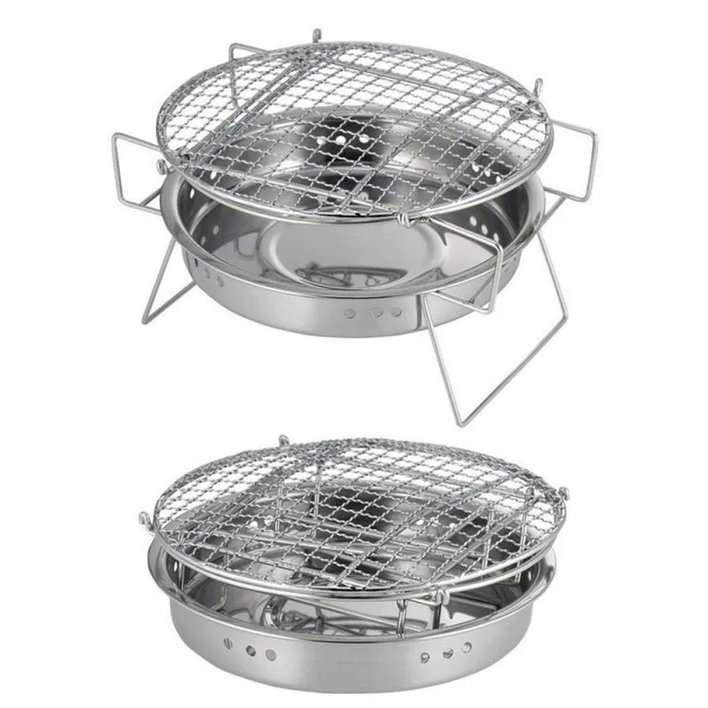 Портативный внутренний гриль для барбекю из нержавеющей стали складной наружный