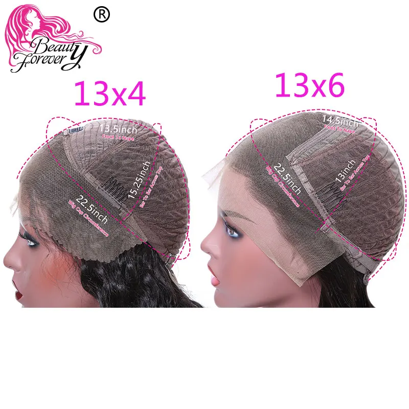 Beauty forever 13*4/6 бразильские объемные волнистые парики на кружеве Remy человеческие волосы парик с волосами младенца предварительно выщипанные 150% 180% Плотность Парики