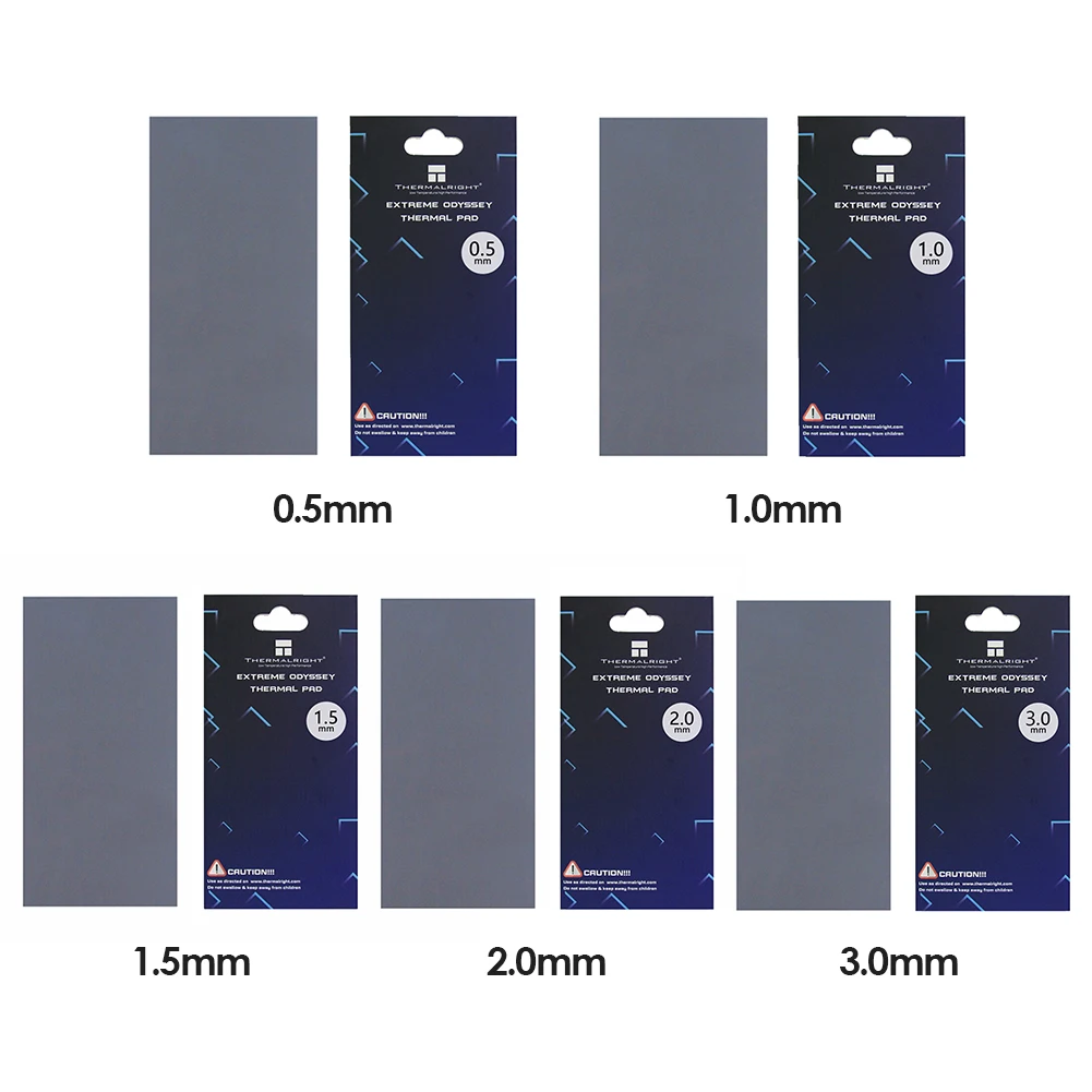 

ALLOYSEED New GPU CPU Heatsink Thermal Pad Cooler 12.8W/mk Silicone Thermal Conductive Pads 85x45mm for GPU CPU Chipset Heatsink