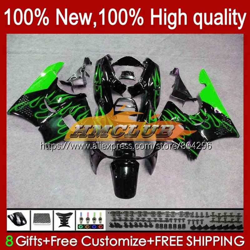 

Корпус для HONDA CBR900 CBR893 RR CBR 900 893RR 8No.79 CBR893RR 94 95 96 97 CBR900RR 1994 1995 обтекатель с зеленым пламенем 1996 1997