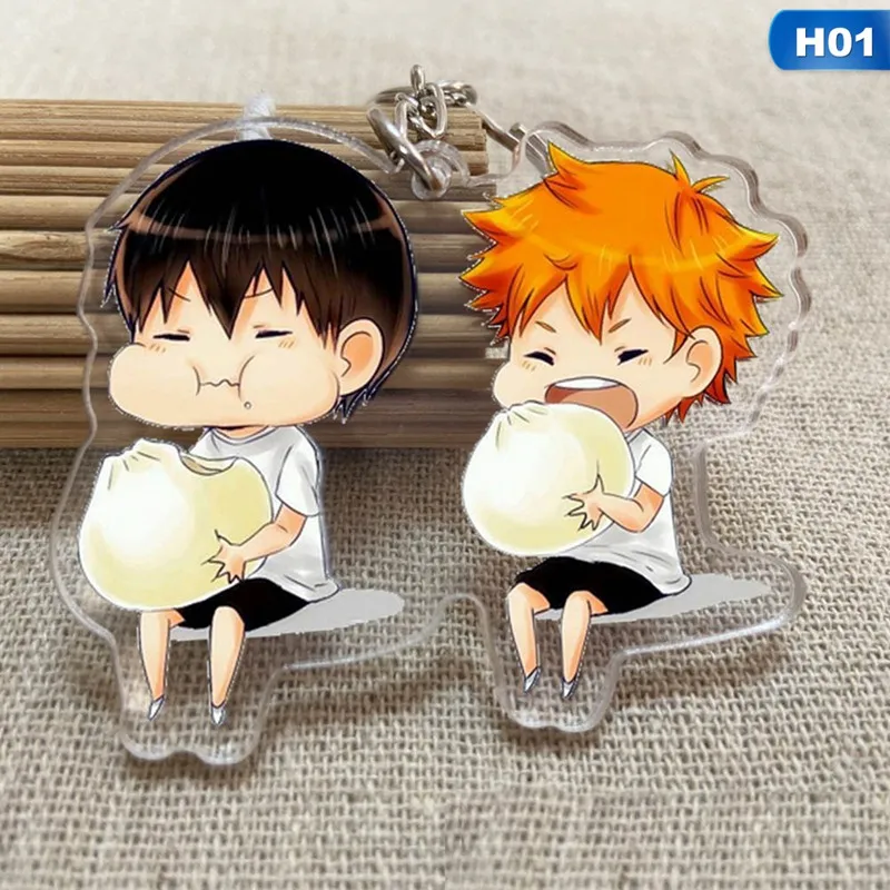 Новый волейбольный мальчик брелок кольцо Аниме Haikyuu! Милые хит продаж с героями