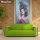 Алмазная 5D картина сделай сам, картина с изображением красивых цветов, полноразмернаякруглая Алмазная вышивка, мозаика, вышивка крестиком, ремесло, Декор, подарок 210415