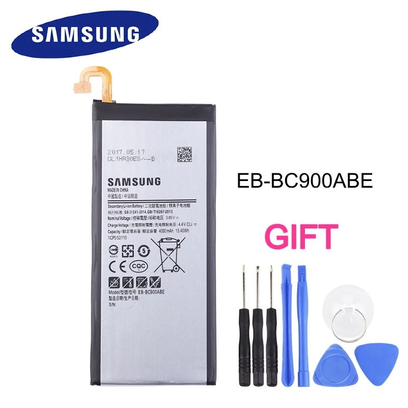 Оригинальная запасная аккумуляторная батарея для Samsung Galaxy C9 Pro EB BC900ABE C9008 C900F C900Y