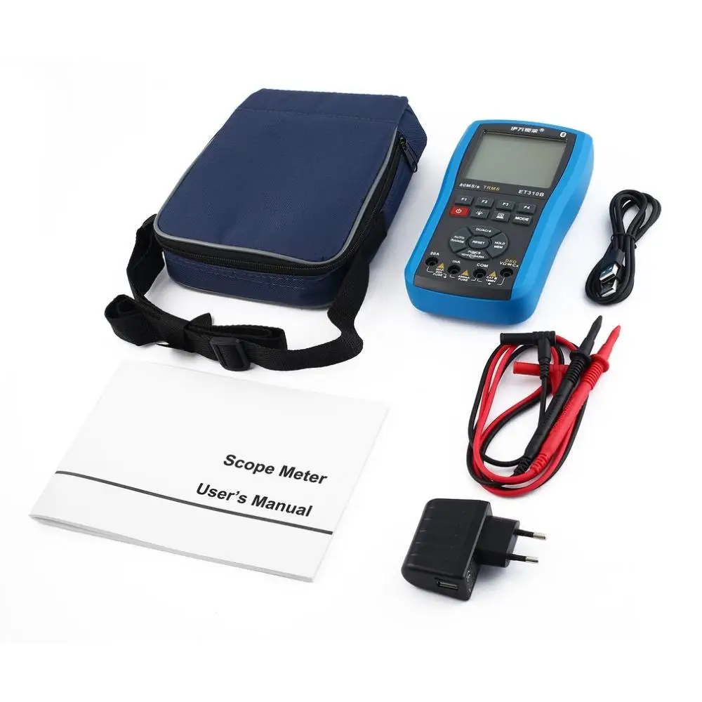 ET310A 2 в 1 20 МГц 80Msps цифровой Ручной осциллограф для хранения ScopeMeter True RMS мультиметр
