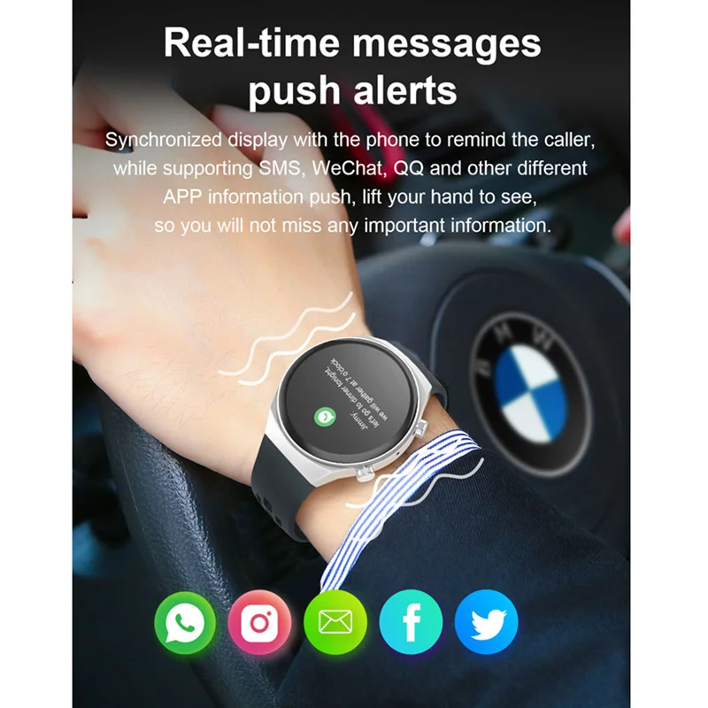 

Smart Watch 2020 Men Women Smartwatch 1.3inch IPS Full Touch Screen 600mah Long Standby Fitness Tracker Can Answer Call Clock