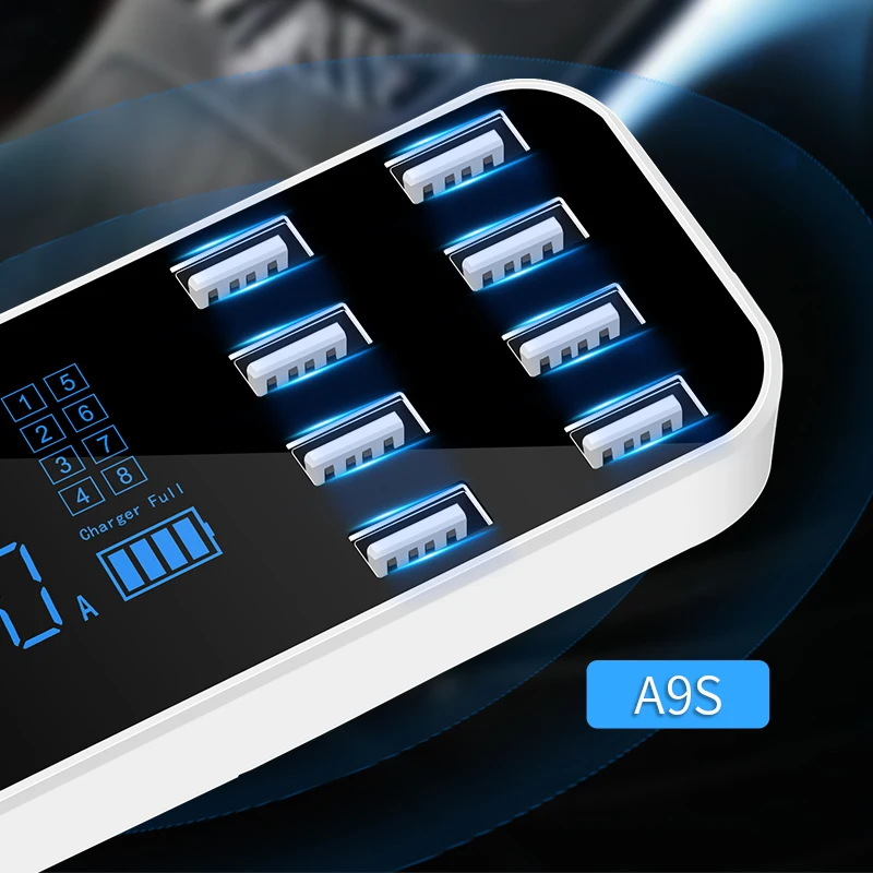 HKHUIBANG 8 портов Usb зарядное для IPhone 12 11 X /Samsung /Huawei /Xiaomi Мобильный телефон Аксессуары