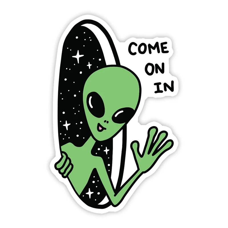 

S50818# 13CM/17CM Personality PVC Decal For COME ON IN Waterproof Car Sticker on Motorcycle Laptop Decorative Accessories