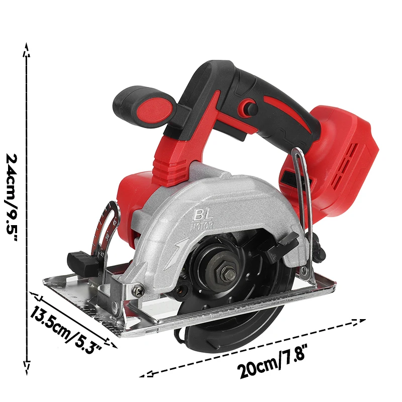 

1200W 5inch Electric Circular Saw 180mm Saw Blade Brushless Multi-Angle Cutting Suitable For Makita 18v Battery DIY Power Tool