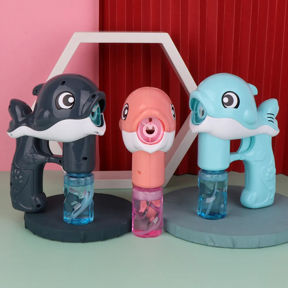 Автоматический Дельфин Bubblemachine мультяшная игрушка уличные детские развлечения с
