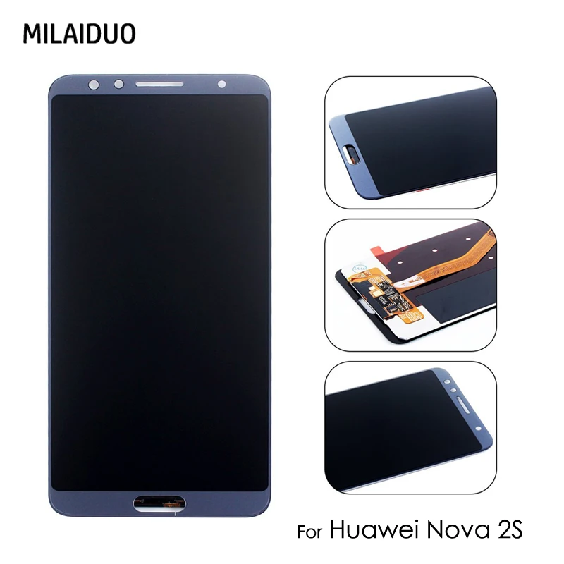 ЖК дисплей для HUAWEI Nova 2S HWI AL00 TL00 сенсорный экран дигитайзер сборка Замена черный