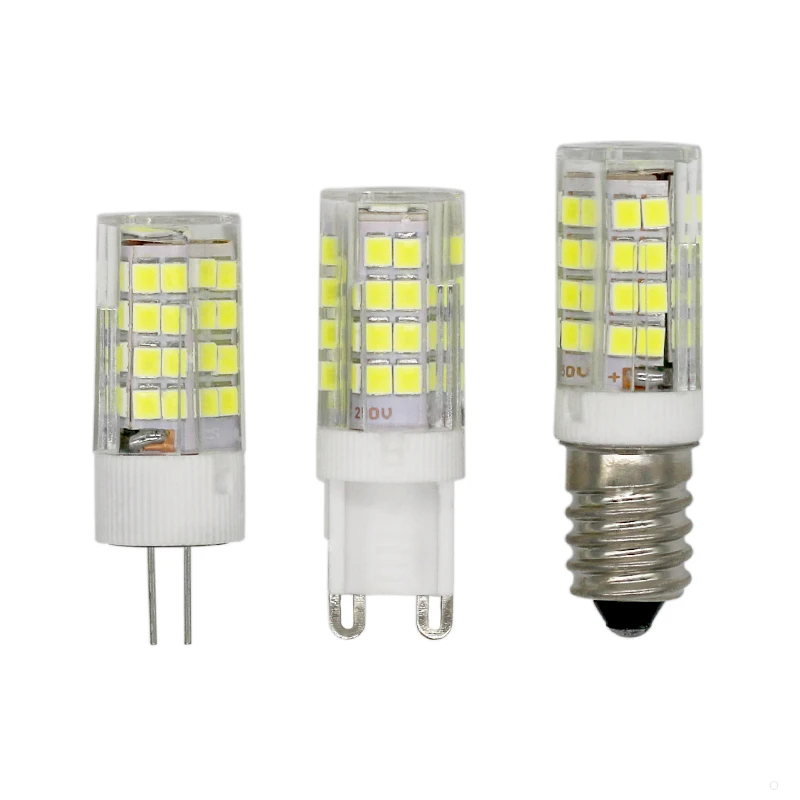 Светодиодные лампы G4 G9 E14 110 В переменного тока 220 SMD2835 52 светодиода 5 Вт без