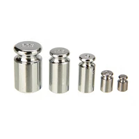 5pcs weight calibration set stainless steel weight plates precision gram scale weights 1g 20g chrome for digital scale balance