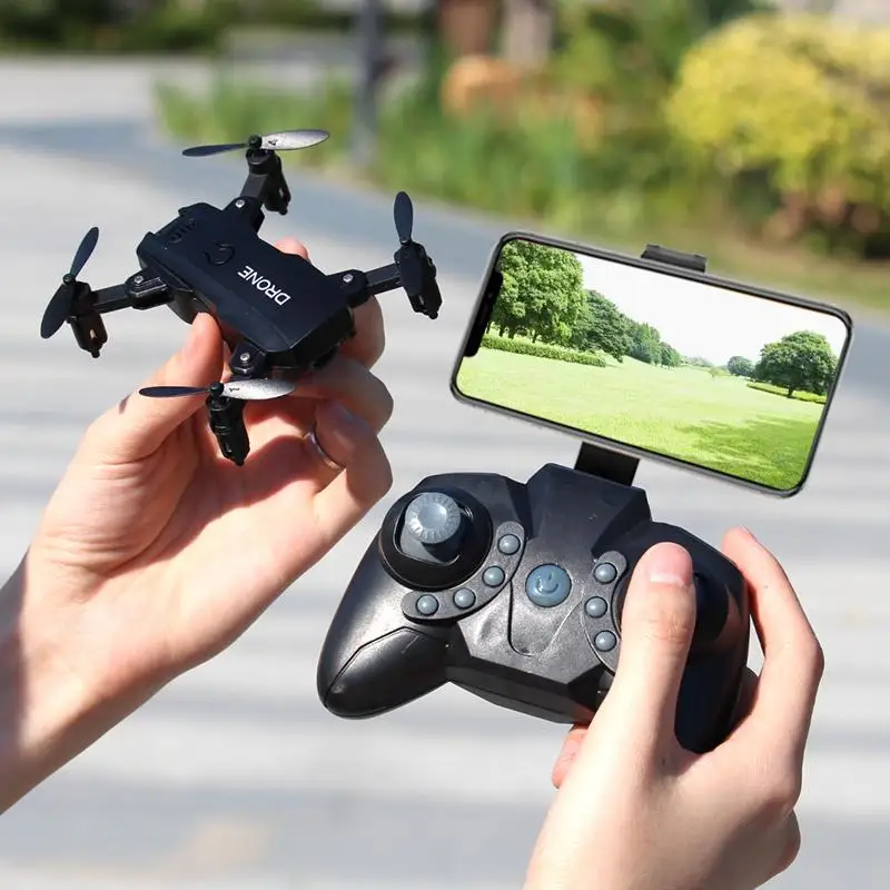 S107 Foldable Mini Drone RC 4K FPV HD Camera Wifi FPV Dron Selfie RC Helicopter Juguetes Toys for Boys Girls Kids