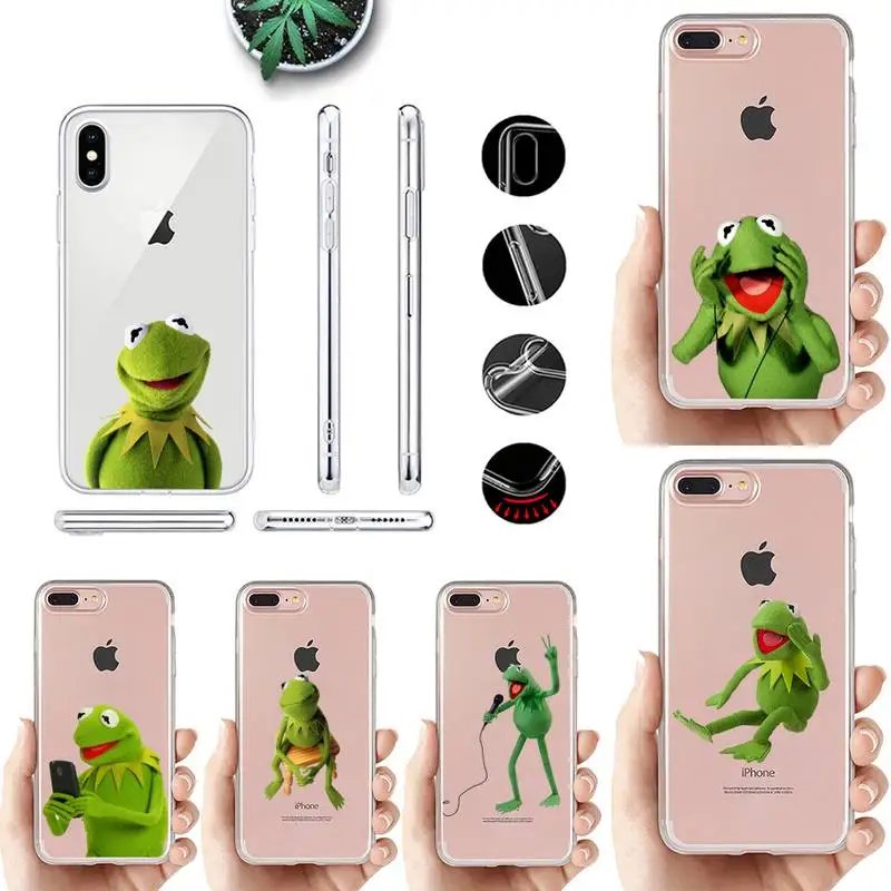 

Funny kermit the frog memes Phone Case for iPhone 11 12 13 mini pro XS MAX 8 7 6 6S Plus X 5S SE 2020 XR case