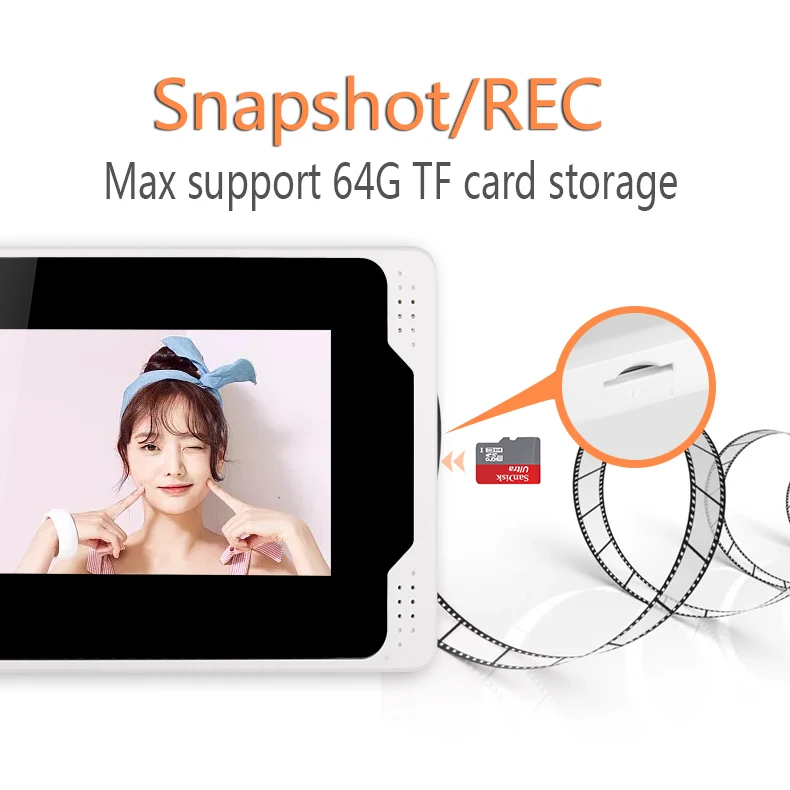 7 inch Wired Wifi RFID Cards Video Door Phone Doorbell Intercom System with NO Electric Strike Lock APP control | Безопасность и