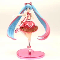 bandai hatsune miku dress standing posture anime figure pvc boxed model decoration toy adult child gift