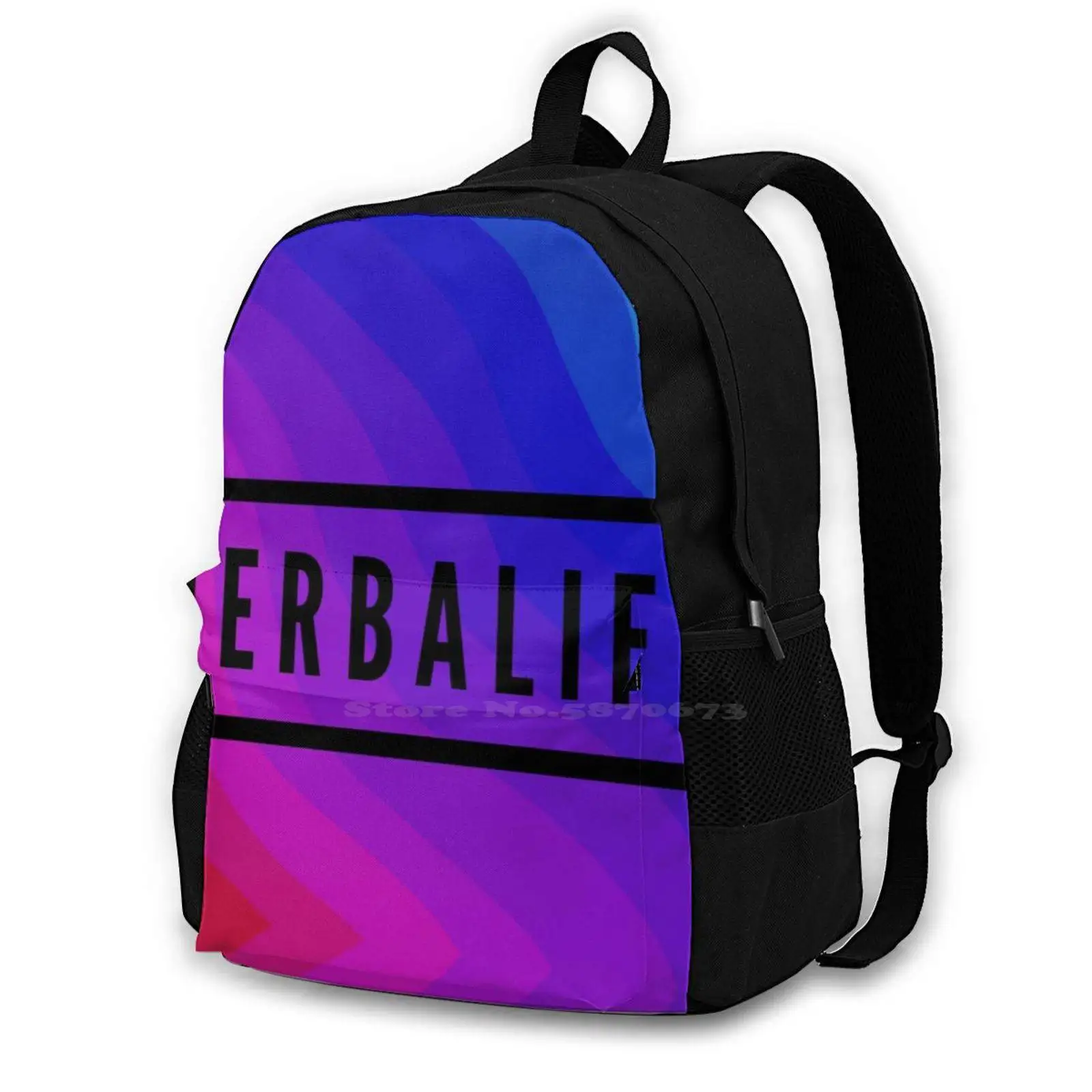 

Herbalife Sticker 3D Print design BackPack Casual bag Nutrition Herba Shake Protein Shake Cookies And Cream Protein Shake