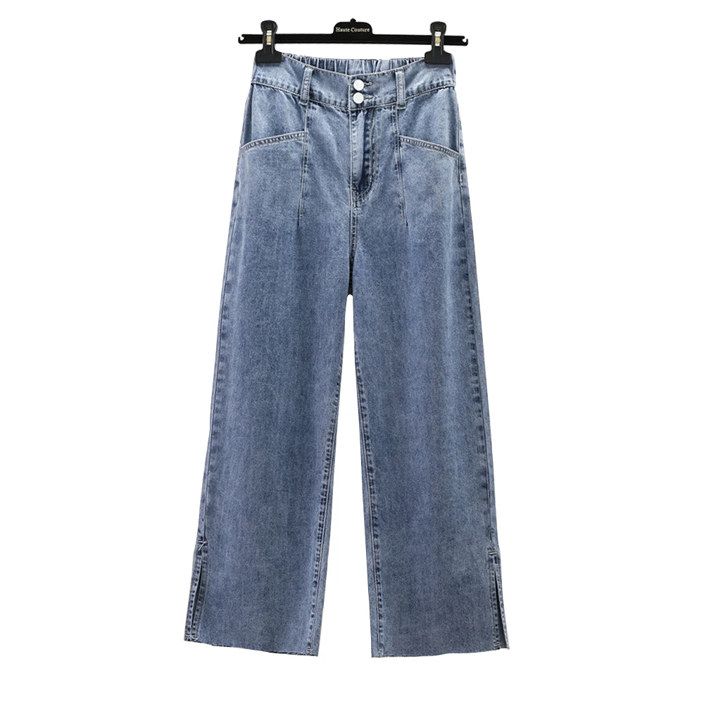 

Fashion Oversize Women Clothing Denim Baggy Jeans Wide Leg Pants Plus Size 5XL High Waisted Trousers For Female Summer Spring