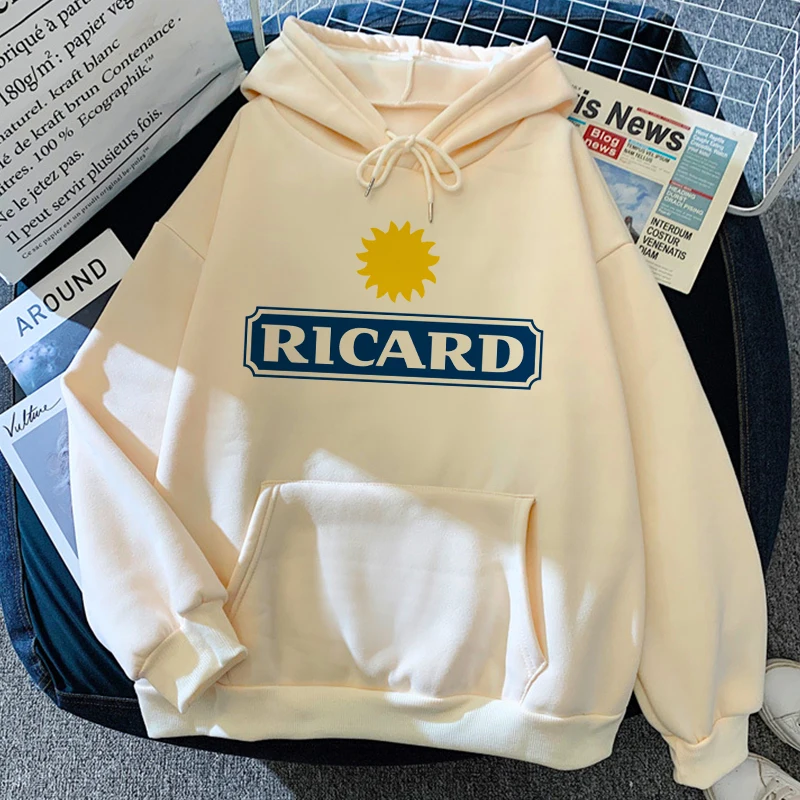 2021 RICARD Hoodie Autumn Winter Vintage Clothes Women Sweetshirts Aesthetic Harajuku Pullovers Long Sleeve Keep Warm Sweat Top