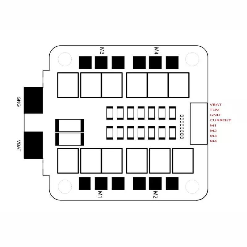 

Holybro Tekko32 F3 HDV 40A Blheli_32 3-6S 4 In 1 Brushless ESC 30.5X30.5MM for RC Drone
