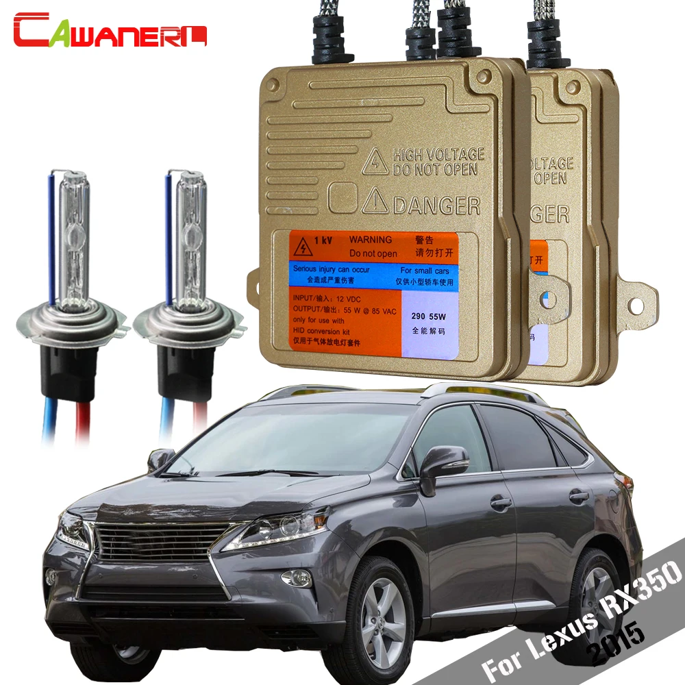 Cawanerl Автомобильные светодиодные фары для Lexus RX350 2015 55 Вт Авто Шина CAN HID ксеноновый