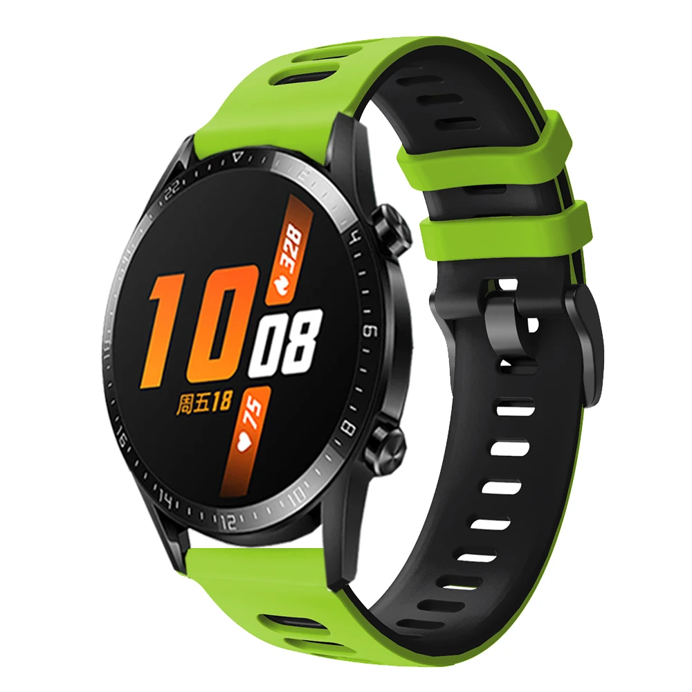 UEBN 20 мм/22 мм Correa силиконовый ремешок для часов HUAWEI WATCH GT 2 42 46 Sport Edition HONOR Magic ремешки