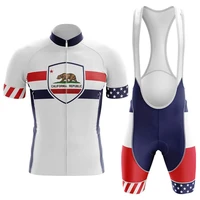 classic california clothing mountain cycling jersey set men maillot ciclismo road bike jerseys set cycling bib shorts jersey kit