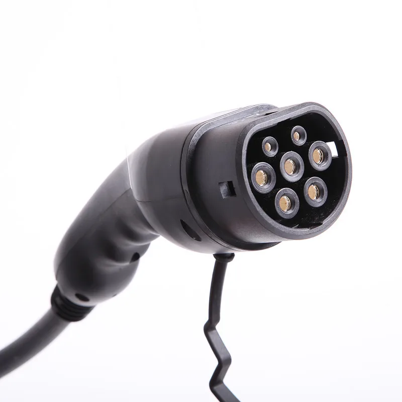 type 2 16a 11kw iec 62196 fast ev charging cable portable with current adjustable ce for electric car 3 phase free global shipping