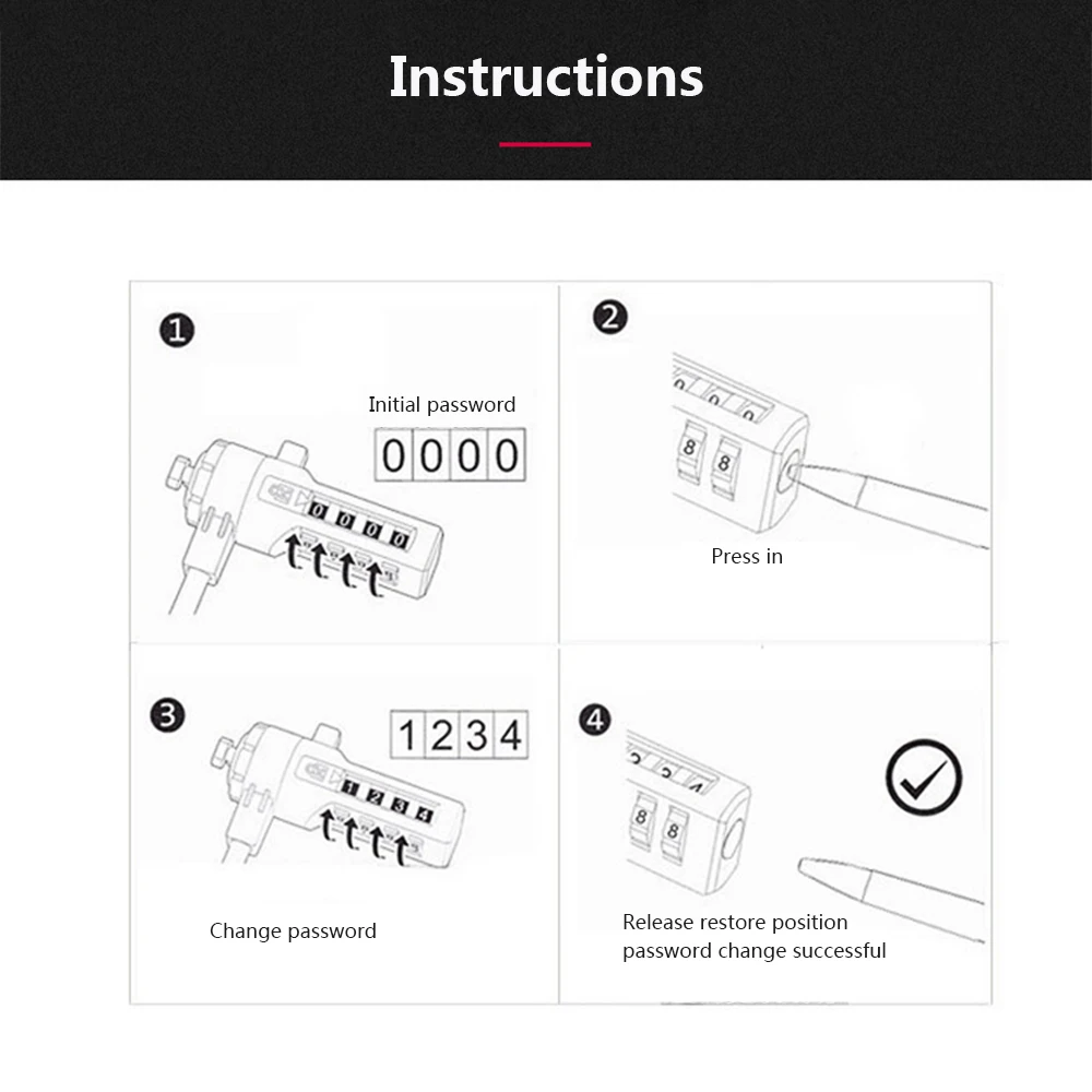 Замок с кодировкой для ноутбука интеллектуальный замок защитой от кражи 1 8 м