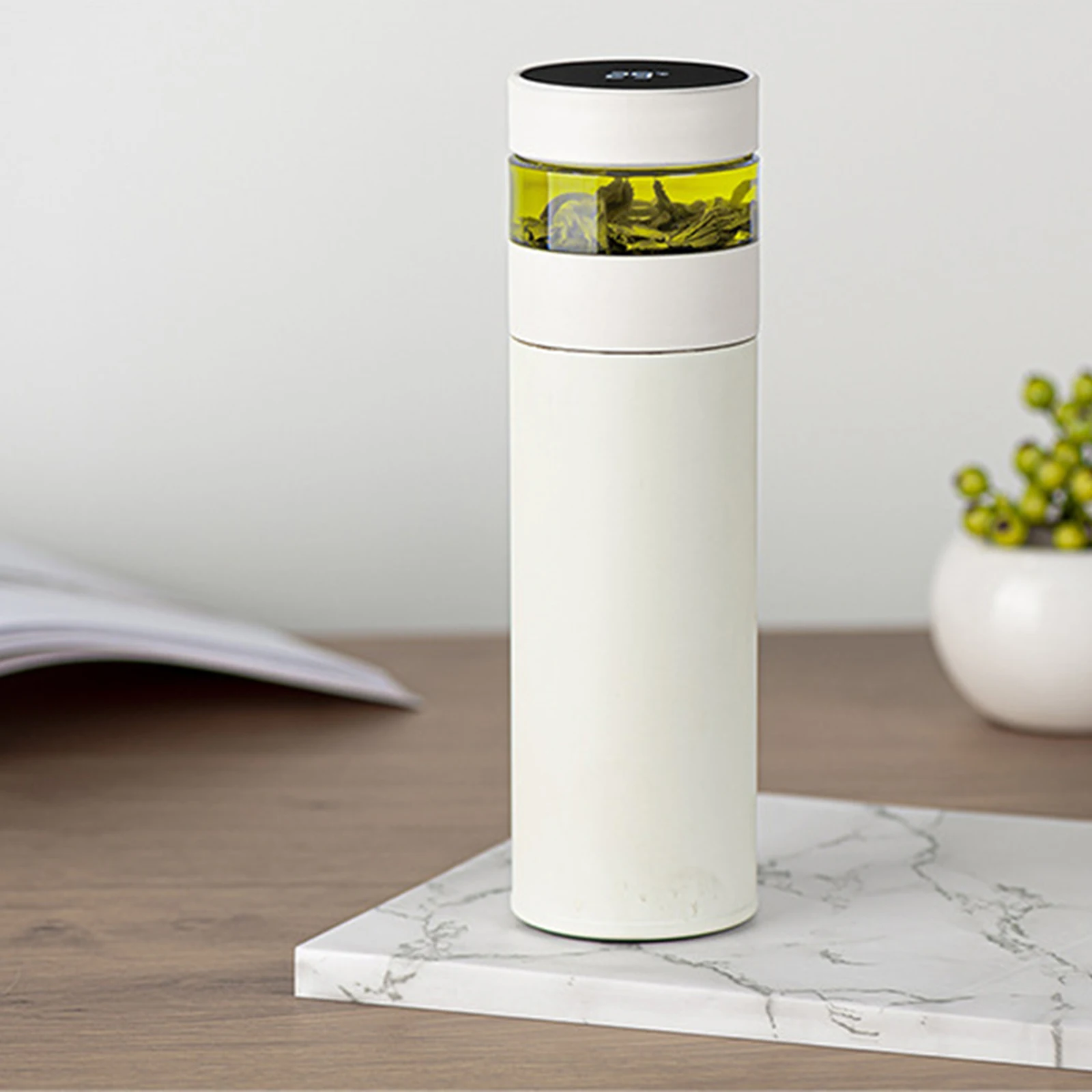 

Термос из нержавеющей стали с двойными стенками и фильтром для чая, 400 мл