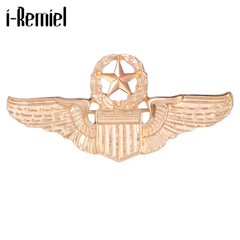 Модные Insignia военной академии сотрудник Броши командовать пять крыло со звездой