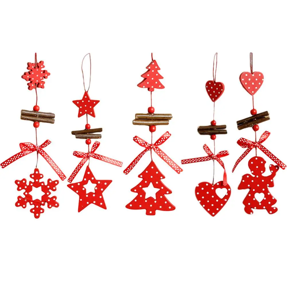 Чудесное хранение красного и белого дерева олень снеговик рождественские