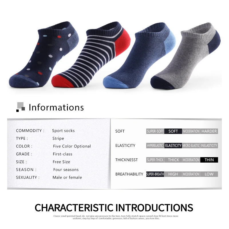 Носки башмачки мужские летние спортивные дышащие с закрытым носком большие