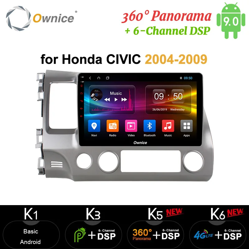 Ownice 4 ГБ 64 автомобильный радиоприемник андроид 9 0 10 1 ''Octa 8 ядро GPS Навигация dvd