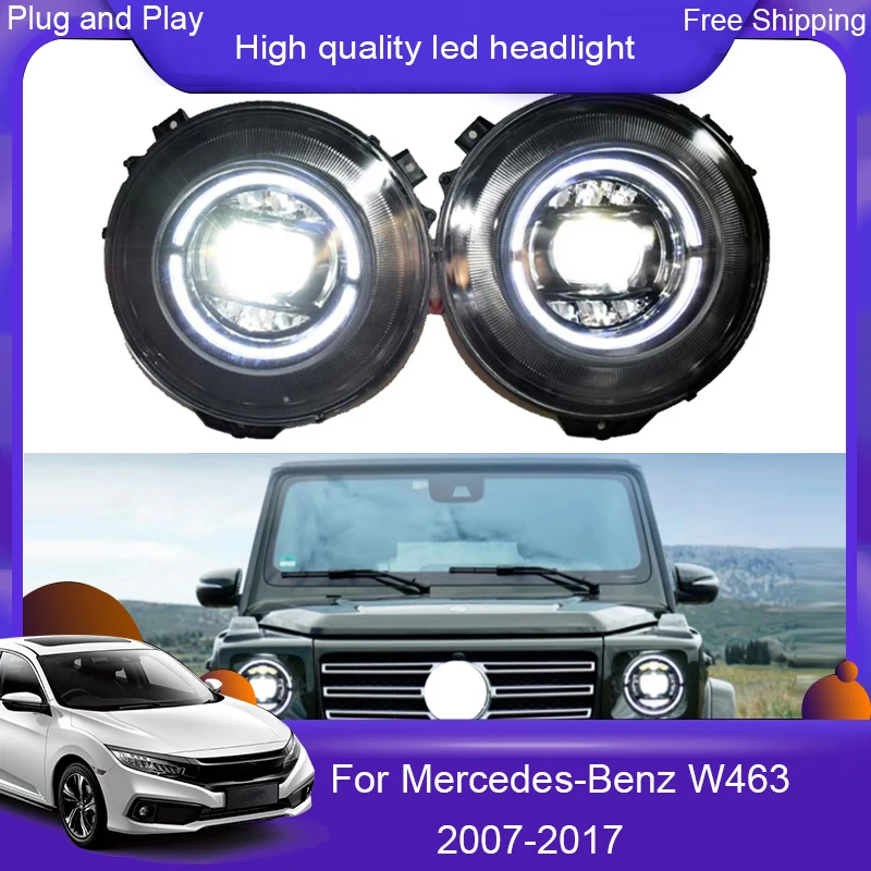 Автостайлинг для Benz Class G W463 G350 G500 G55 фары 2007 ~ 2017 светодиодные drl H7 hid Биксеноновые