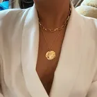 Женское минималистичное колье-чокер, золотое ожерелье, 2020
