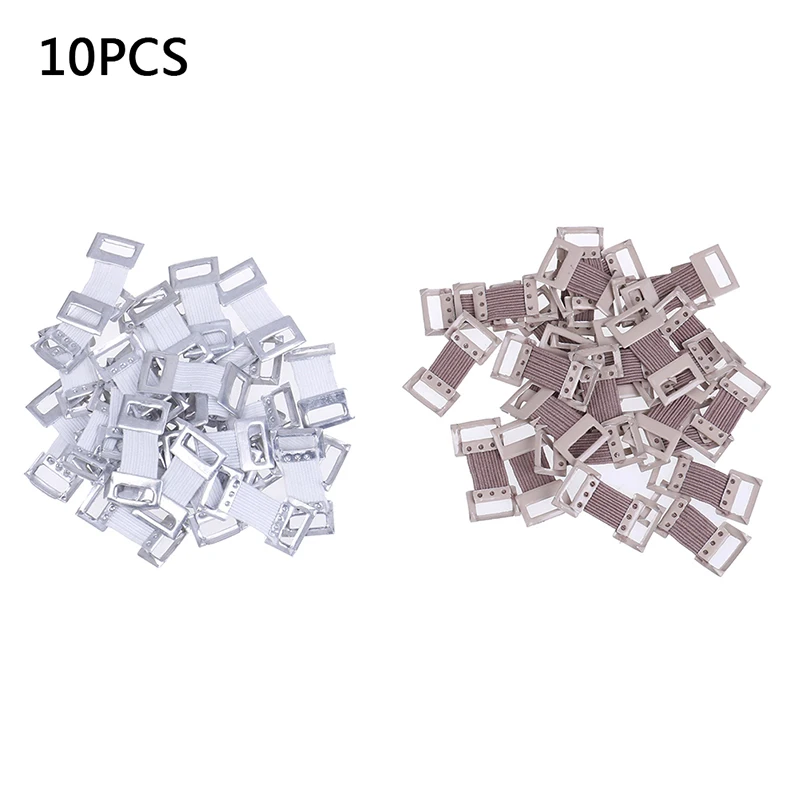 

10/30Pcs White/Coffee Replacement Elastic Bandage Wrap Stretch Metal Clips Fixation Clamps Hooks First Aid Kit for Sport