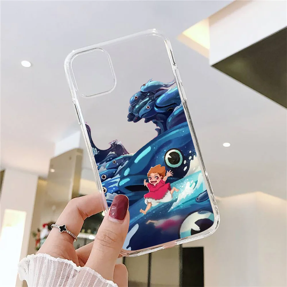 Чехол для телефона Hayao Miyazaki ponyo Huawei P Mate P10 P20 P30 P40 10 20 Smart Z Pro Lite 2019 прозрачный