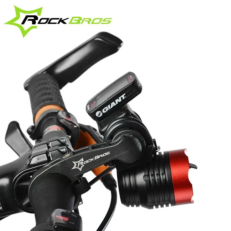 Rockbros Bike Handlebar Brackets Bicycle Multifunction Extended Seats Extenders Fit Cycling Lights Lamps Speedometer GPS Phone | Спорт и