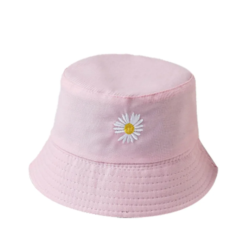 

Fisherman hat small daisy Korean wild short brim outdoor basin hat sunscreen hat