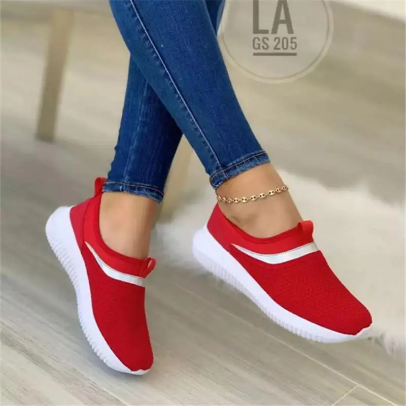

Sneakers Women Sport Shoes Solid Colors Slip-On Casual Shoes for Women 2022 Wedges Ladies Shoe Zapatillas Mujer Zapatillas Mujer