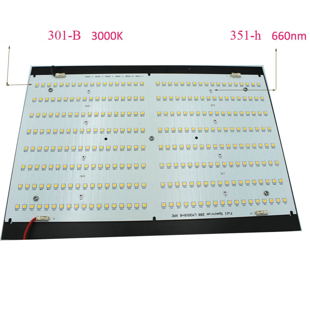 Новое поступление samsungs LM301B 3000 K/3500 K+ LH351h 660nm QB288 120w Квантовая плата DIY части led 288 шт Квантовая плата радиаторные наборы