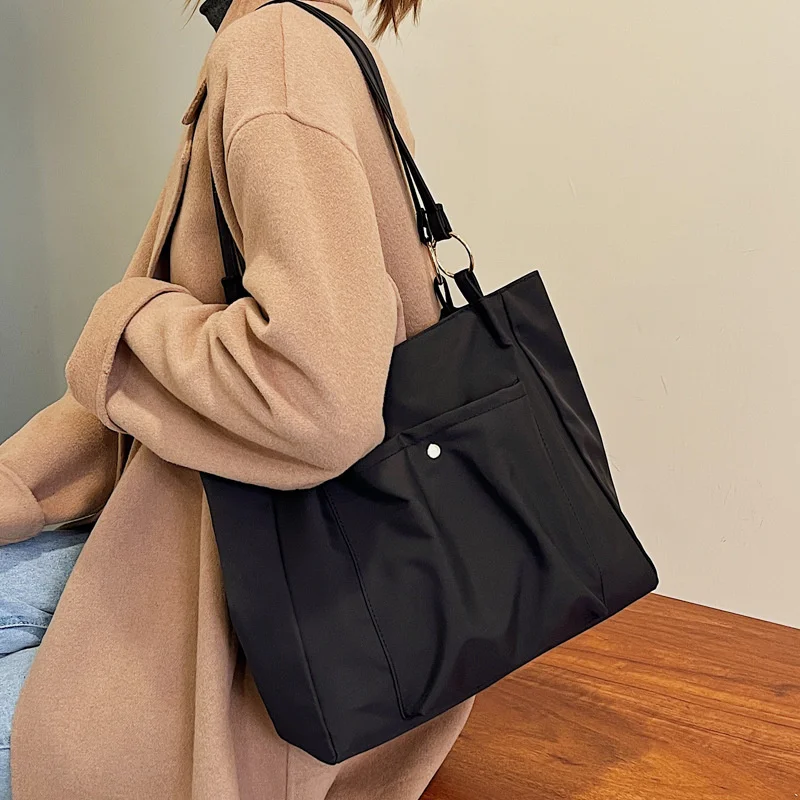 

Autumn and Winter Texture Tot Large Capacity Bag Women's Soft Face One Shoulder Bag Simple Commuter Student Tide Bag