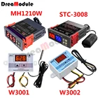 Цифровой регулятор температуры STC-3008 MH1210W W3001 W3002, терморегулятор, переключатель термометра, нагреватель, охладитель переменного тока 220 В