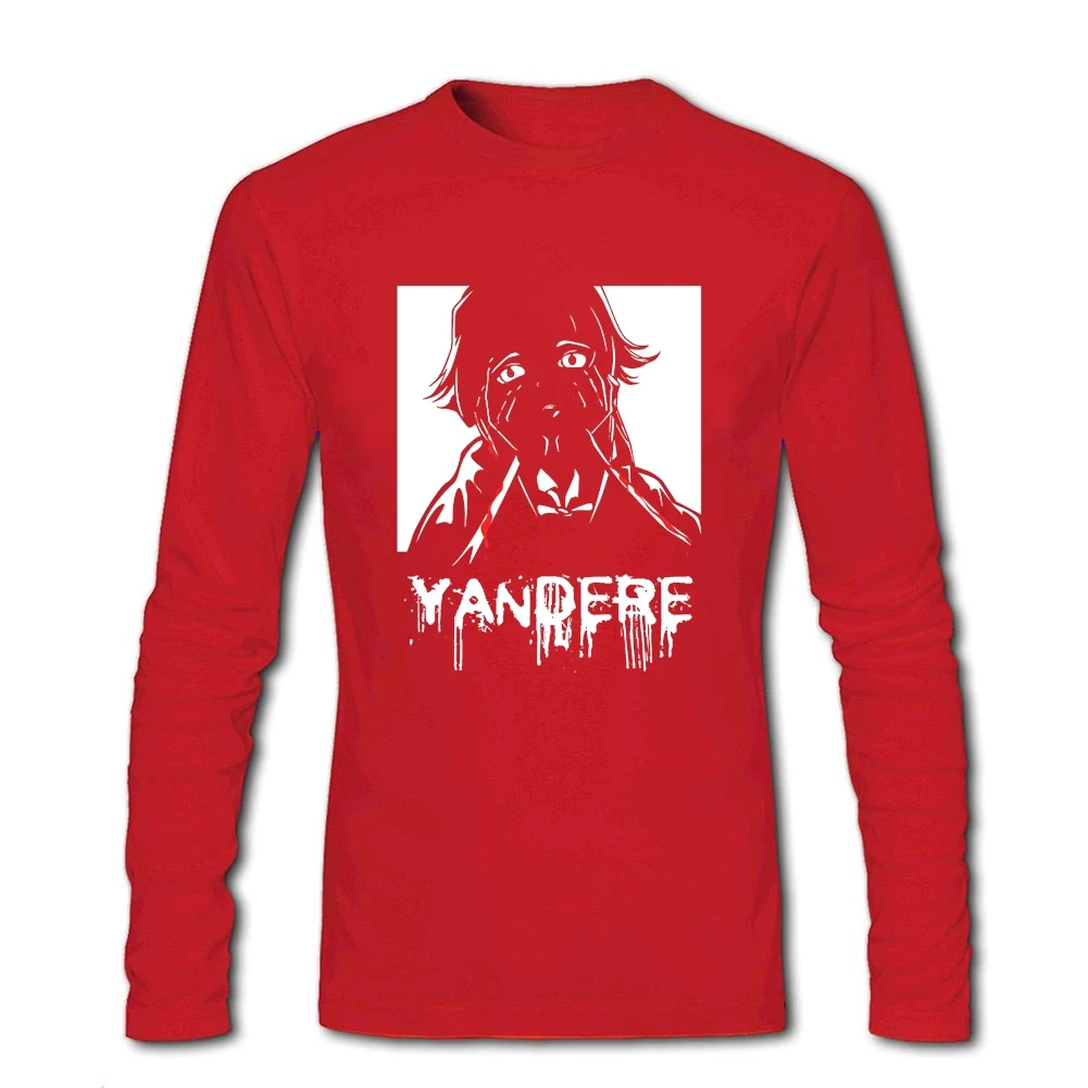 Футболка мужская хлопковая с длинным рукавом Повседневная рубашка принтом аниме