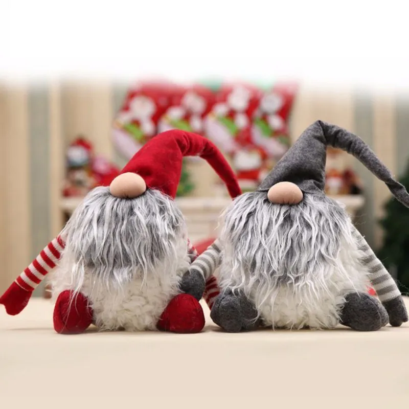 Tomte Новогодние украшения с дедом морозом скандинавские Плюшевые рождественские