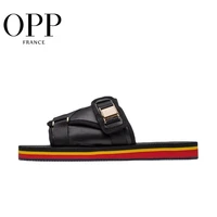 opp slippers mens summer fashion beach shoes word drag sandals personality wear non slip sandals large size